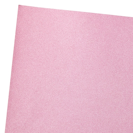 POW Glitter Cardstock Paper by Recollections™ 12" x 12" in Lollipop | Michaels®